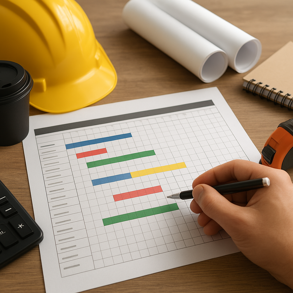 Jak zorganizować harmonogram prac budowlanych